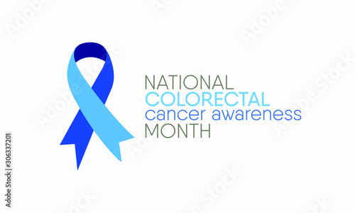 Vector illustration on the theme of Colorectal Cancer awareness month of March.
