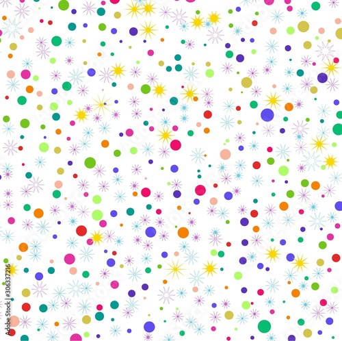 background with colorful confetti 
