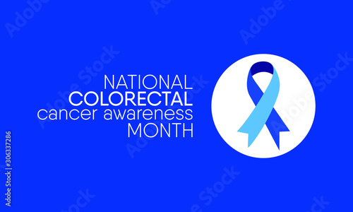 Vector illustration on the theme of Colorectal Cancer awareness month of March.