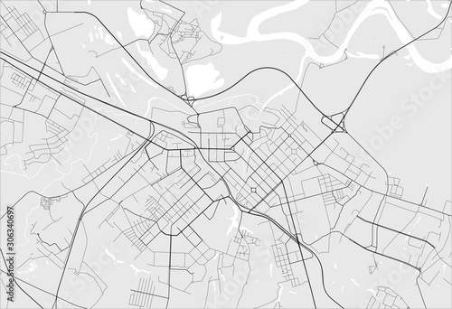 map of the city of Ryazan  Russia