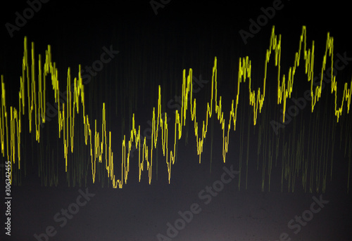 Diagram. Abstract graph. Waveform.