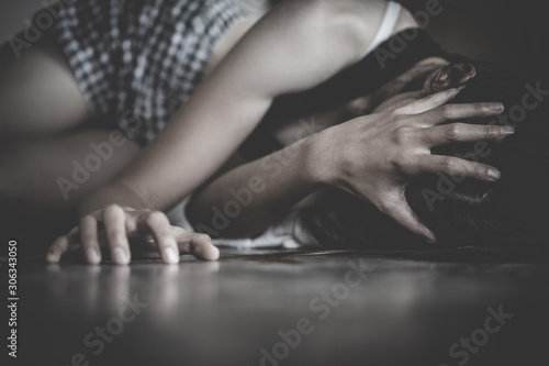 Wallpaper Mural Woman victim of domestic violence and abuse. Sexual harassment and rape. human rights Torontodigital.ca