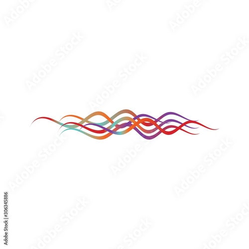 music wave logo or symbol tempalte