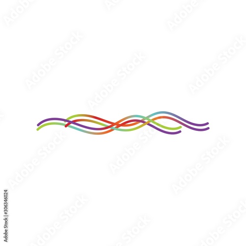 music wave logo or symbol tempalte
