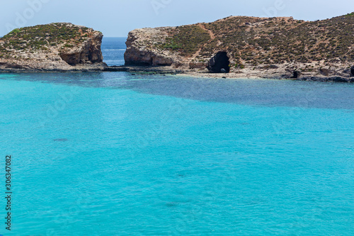 Pure crystal water of Blue Lagoon on Malta