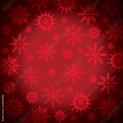 Snowflake vector pattern background