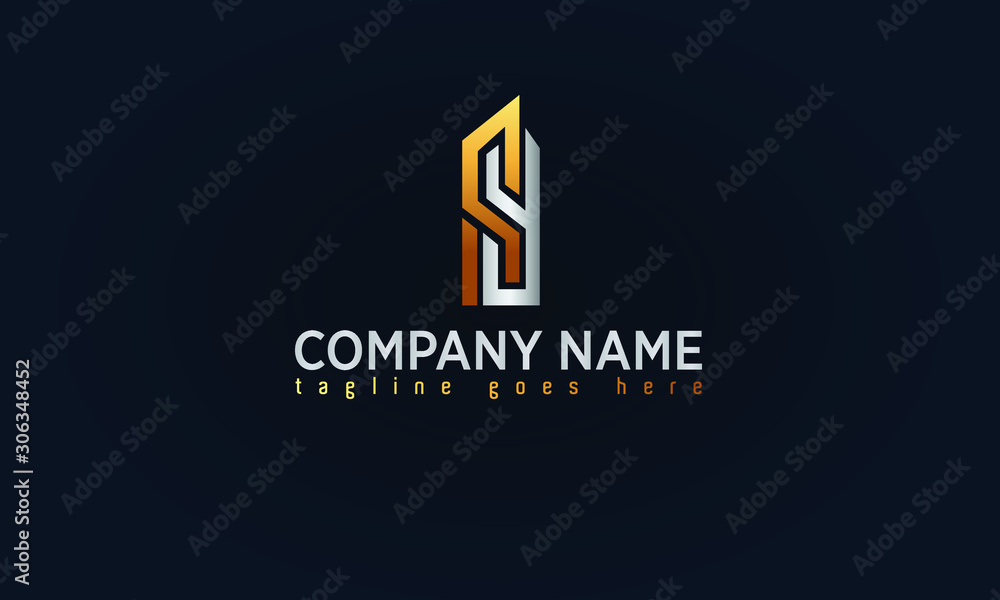 Company Gold Logo Design, Luxury Gold Concept Logo,