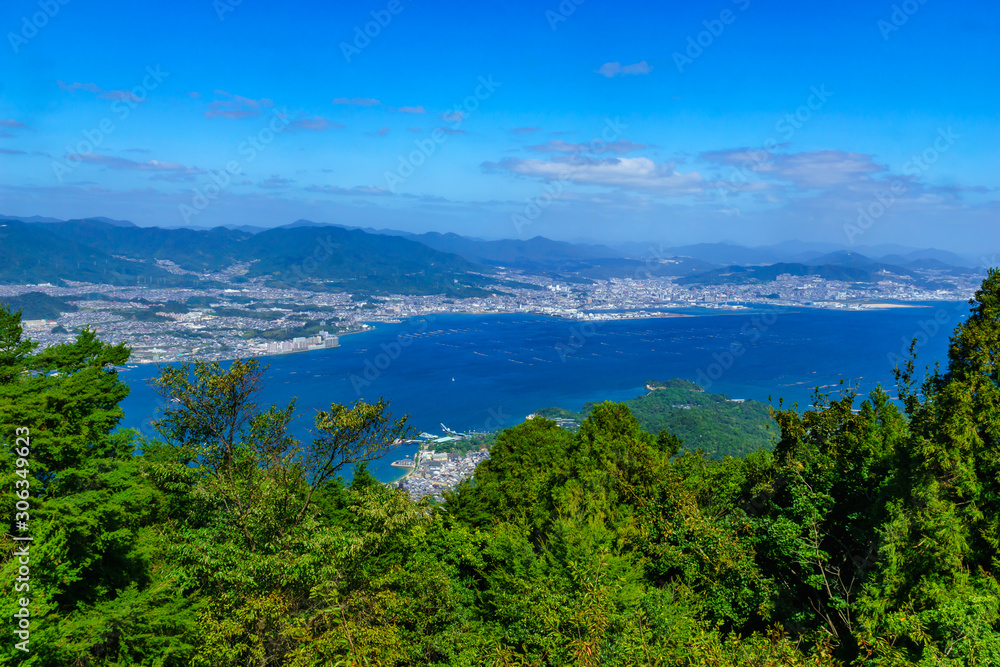 Landscape from Mount Misen, in Miyajima