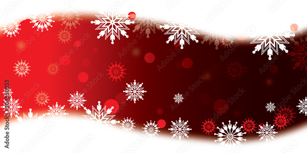 Red christmas background with snowflakes Red christmas background with snowflakes