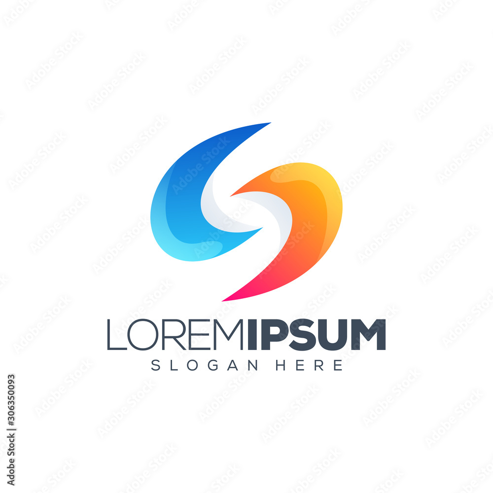 Obraz premium letter S logo design vector illustration