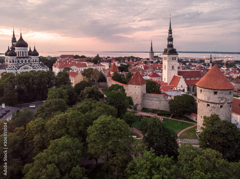 Tallinn aerial view