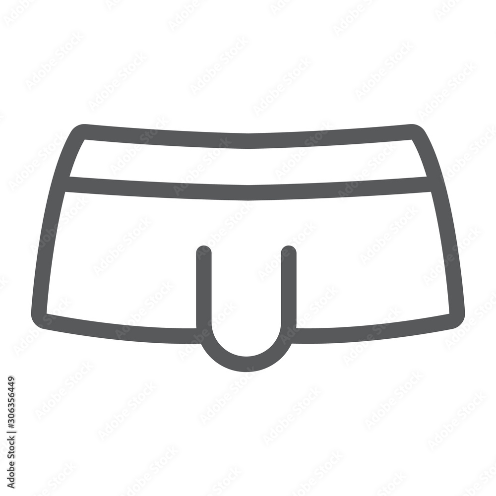 Sexy men underwear line icon, clothing and underpants, male underpants sign, vector graphics, a linear pattern on a white background, eps 10. Sexy men underwear line icon, clothing and underpants, male underpants sign, vector graphics, a linear pattern on a white background, eps 10.