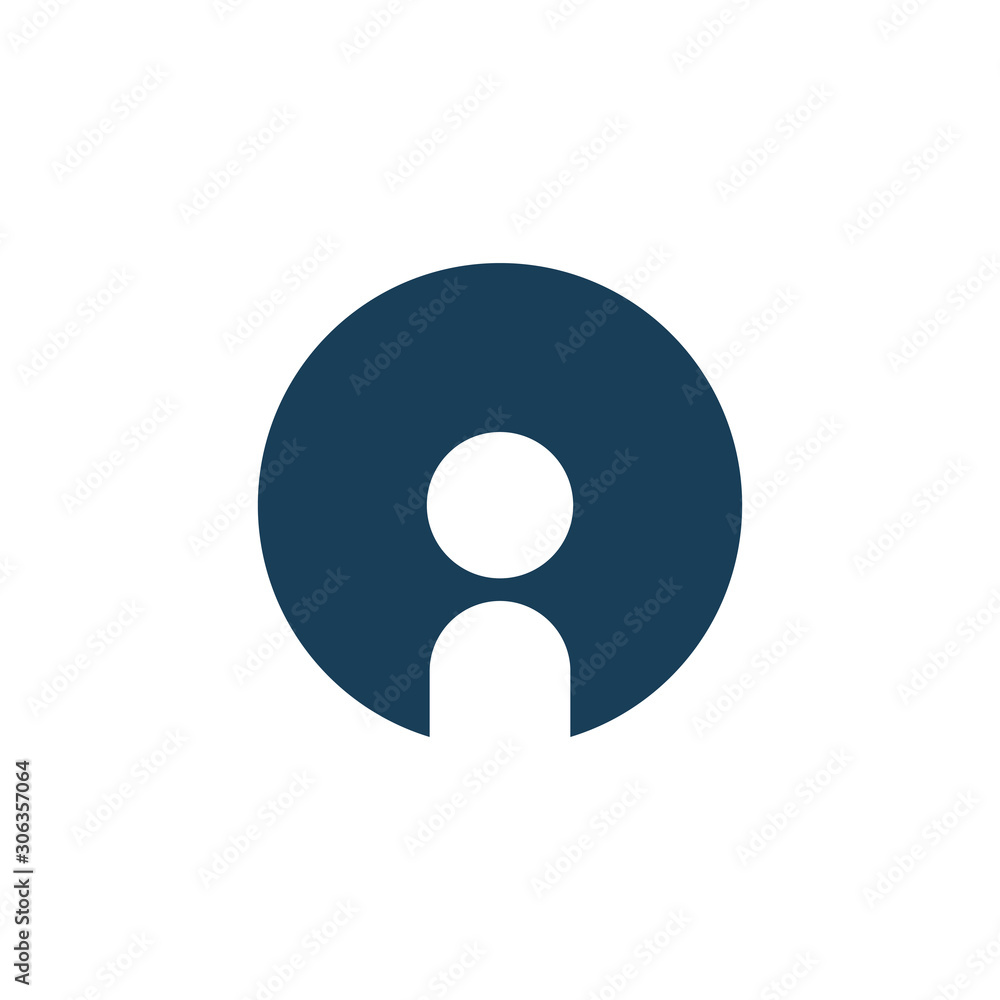 color profile circle logo design color profile circle logo design