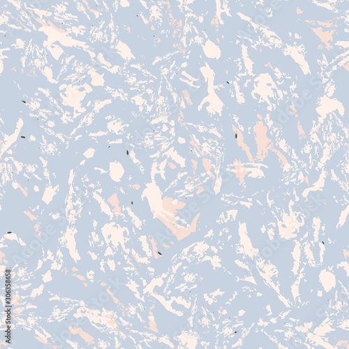Winter camouflage of various shades of blue, beige, pink and brown colors