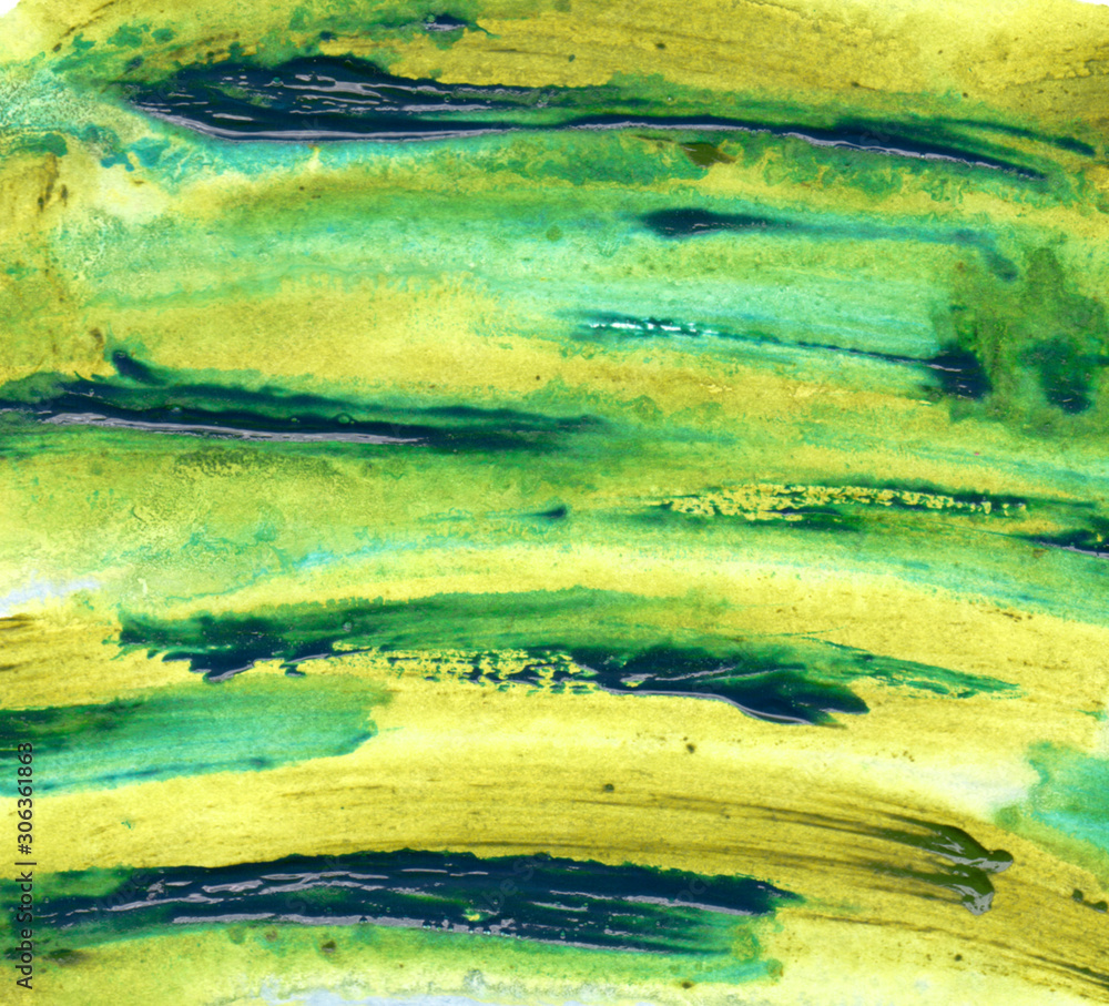watercolorgreen paint brush spot background
