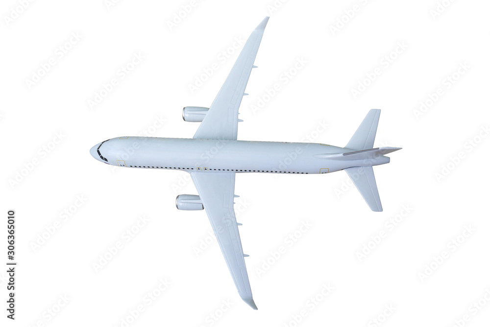 Fototapeta premium Airplane isolated on white background