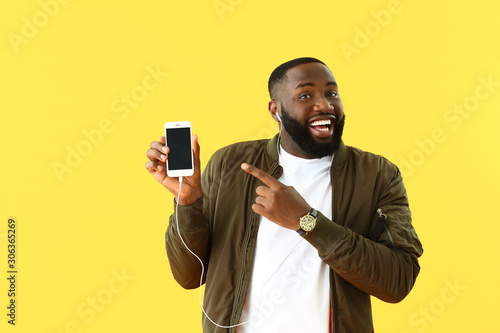 African-American man listen...