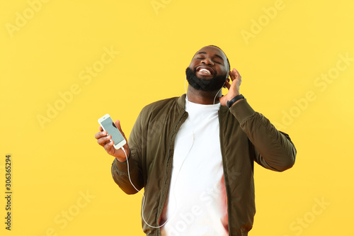 African-American man listen...