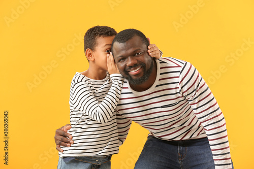 Portrait of little African-...