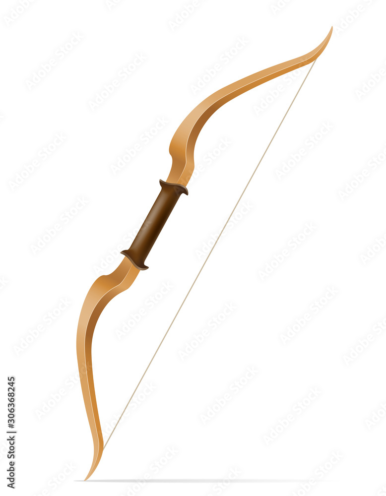 bow with arrows for shooting stock vector illustration