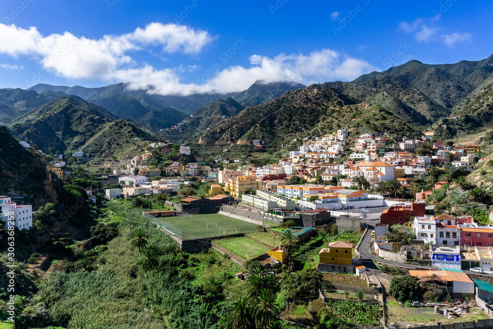 Naklejka premium Vallehermoso on La Gomera