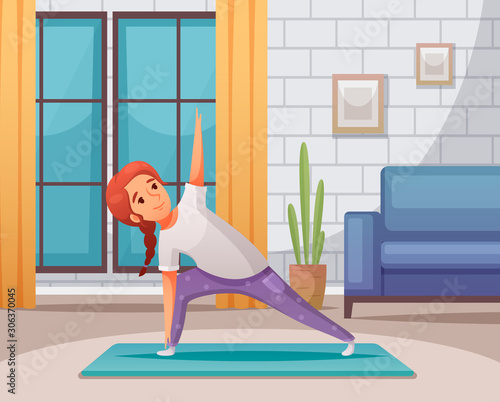 Kids Yoga At Home Background