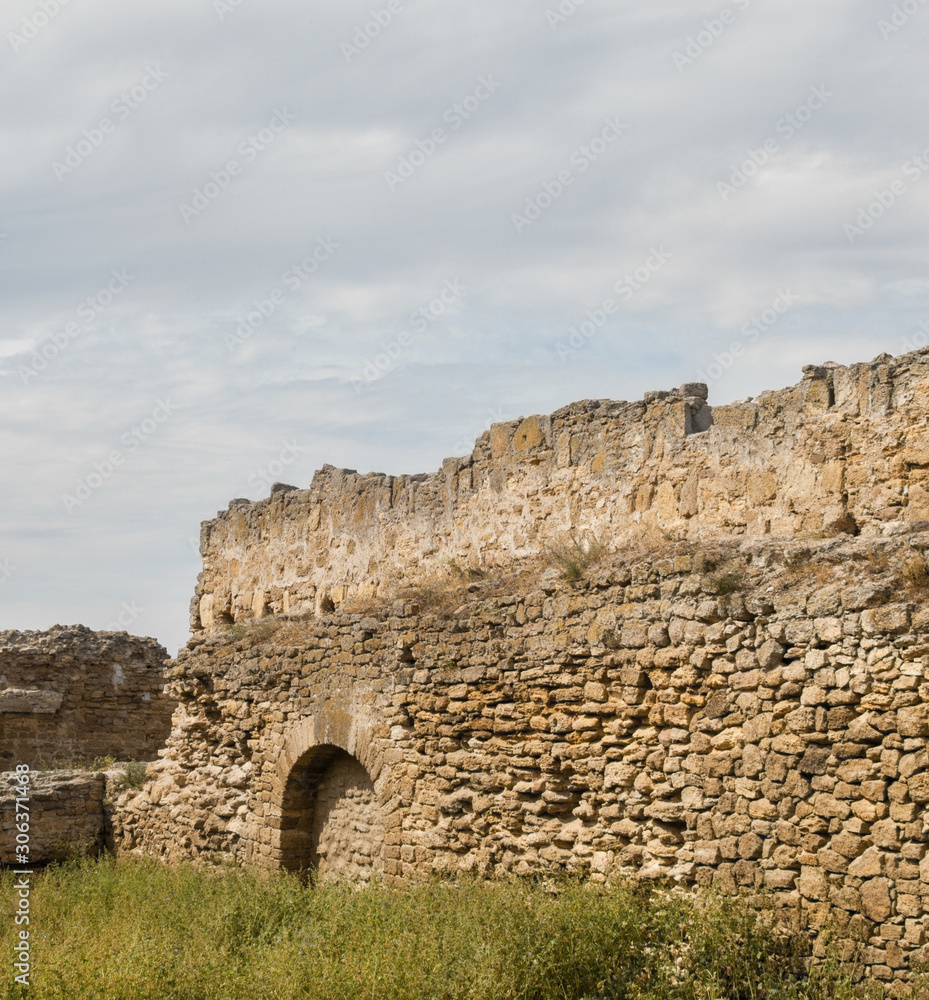 The walls of the old fortress. Akkerman in Ukraine.
