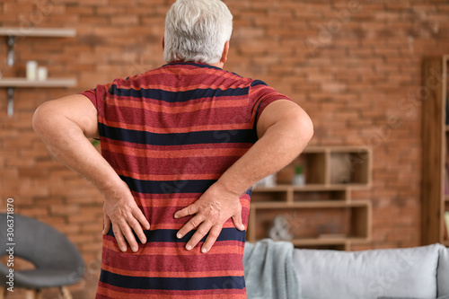Senior man suffering from b...