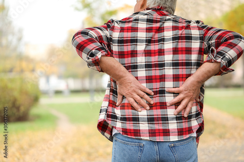 Senior man suffering from b...