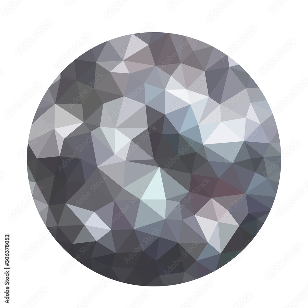 Modern dark gray abstract textured molecule or atom. Geometric ball shape background in origami style. Modern dark gray abstract textured molecule or atom. Geometric ball shape background in origami style.