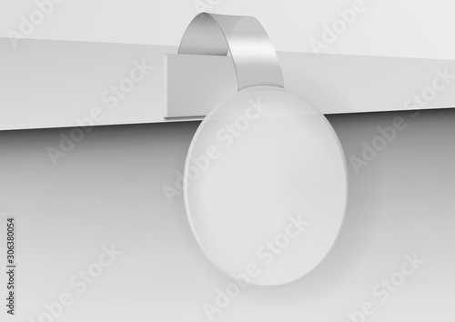 3D Blank Advertising Plastic Shelf Sale Wobbler