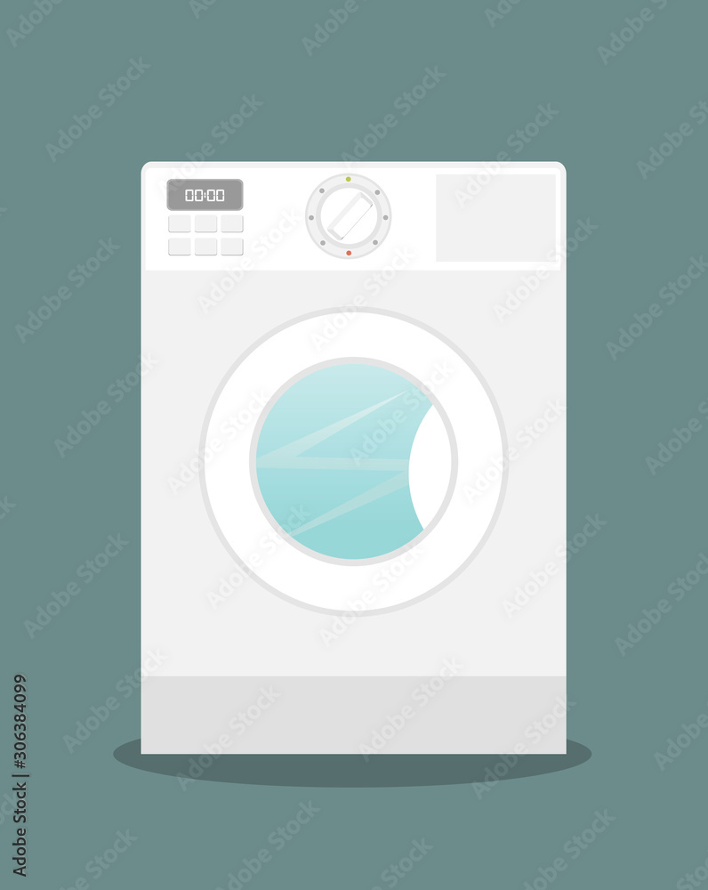 Vector washing machine.Modern flat design vector illustration Vector washing machine.Modern flat design vector illustration