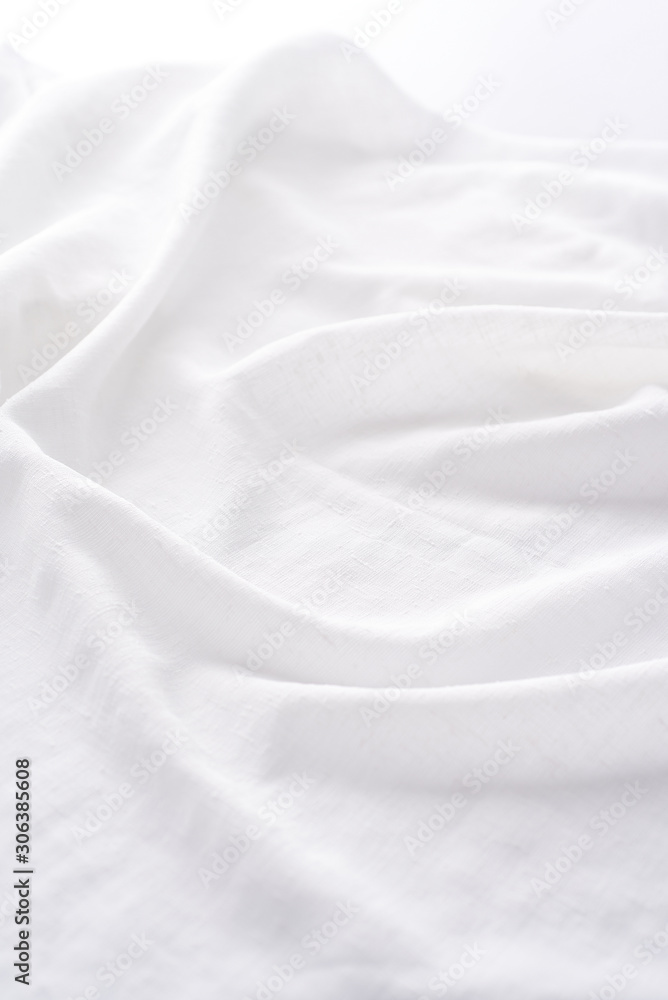 Background image made of white cloth.