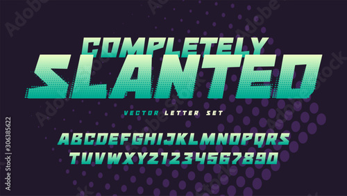 Funny and stylish vector alphabet, uppercase letter set, typography