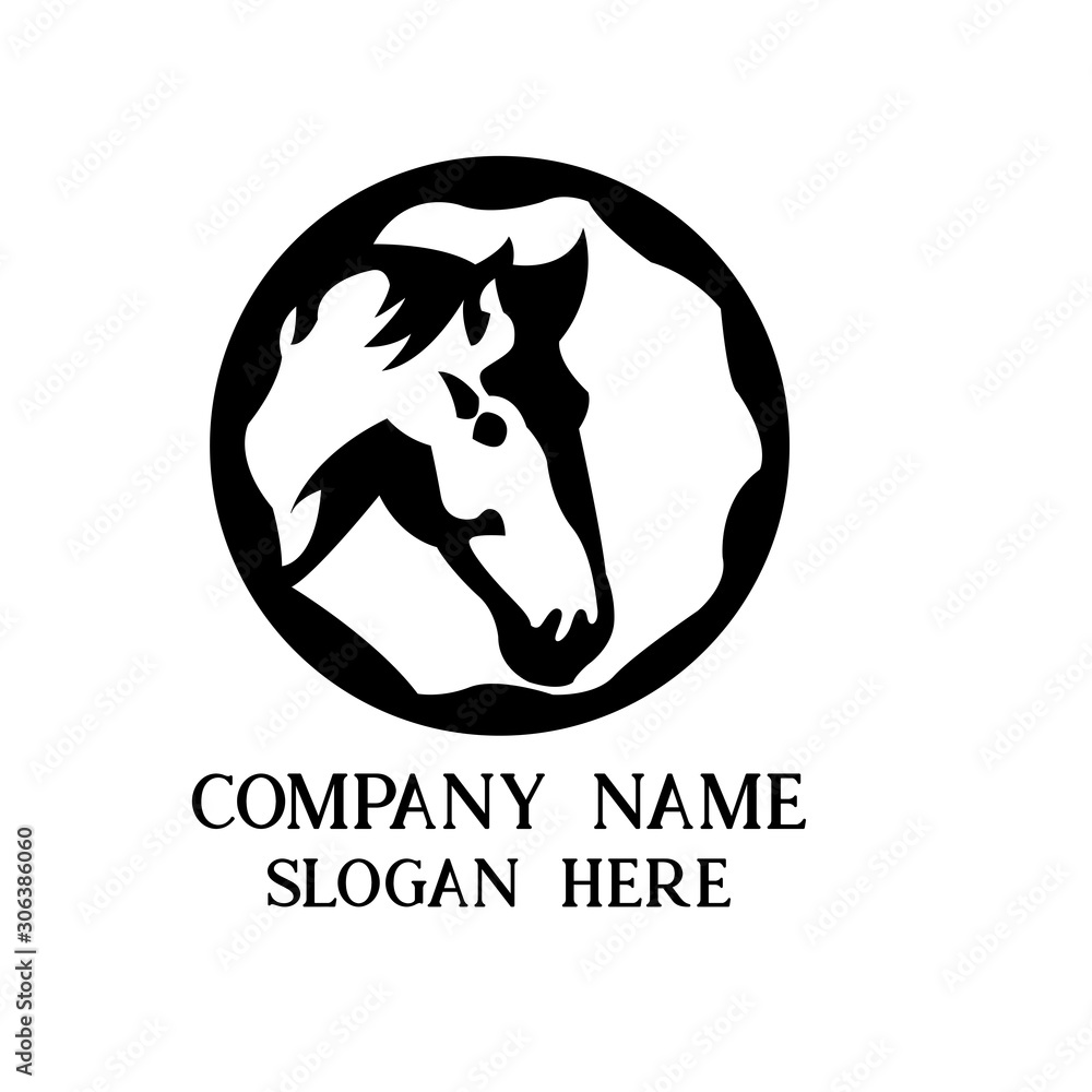 animal horse competition design logo vector animal horse competition design logo vector