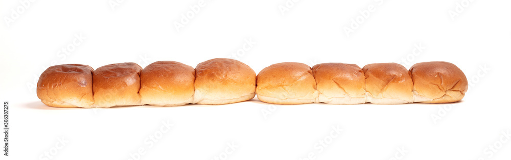 View of group small round bread