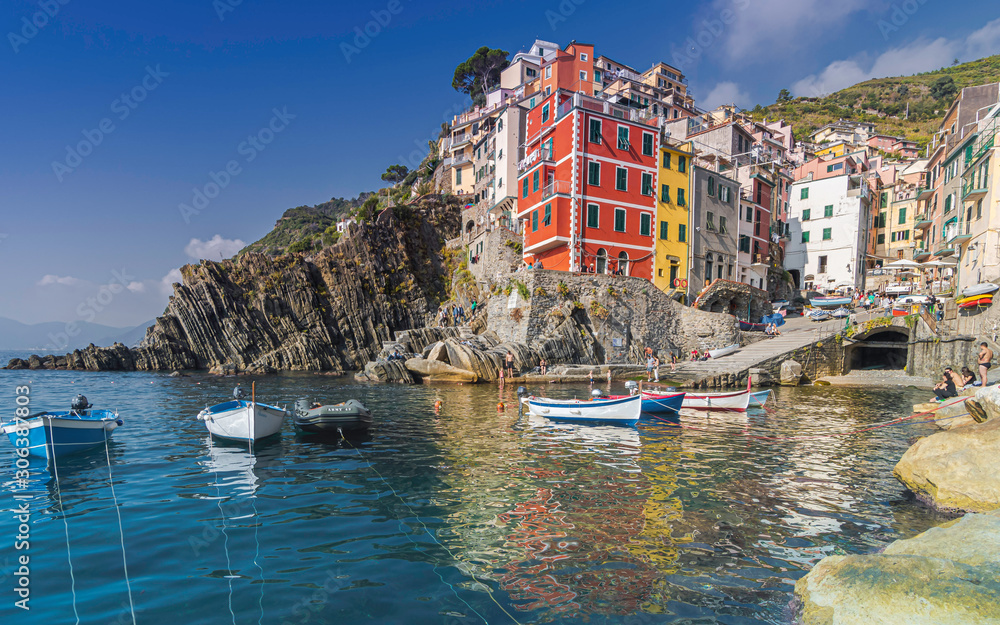 Riomaggiore, village coloré des Cinque Terre.