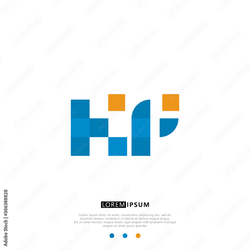 KP K P Logo Monogram with Blue and yellow Colors. modern letter logo design KP K P Logo Monogram with Blue and yellow Colors. modern letter logo design