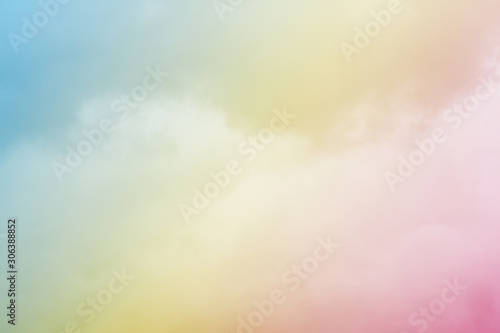 Clouds on soft pastel colors
