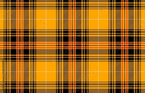 tartan seamless pattern on orange background