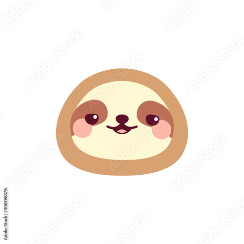 Cute sloth face