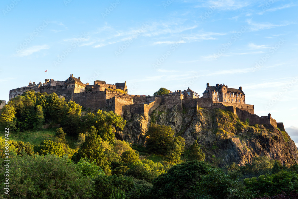 Edinburgh Castle. Historic fortress which dominates the skyline of the city of Edinburgh, Scotland