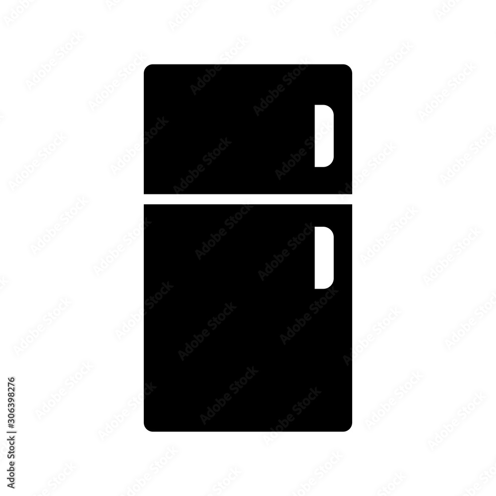 refrigerator - kitchen appliances icon vector design template refrigerator - kitchen appliances icon vector design template