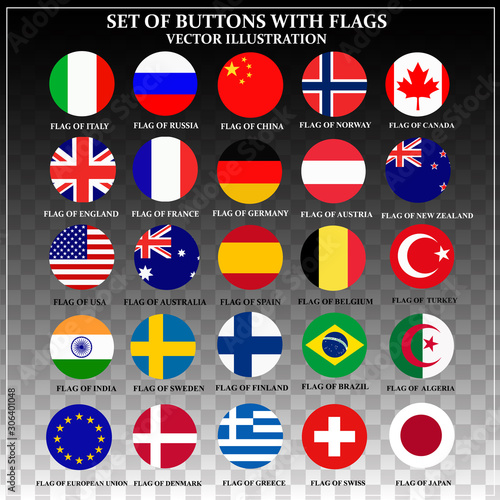 Set of banners with flags. Colorful illustration with flags of the world for web design. Vector illustration with transparent background. Free Download Set of banners with flags. Colorful illustration with flags of the world for web design. Vector illustration with transparent background. - GFXLoad