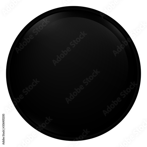 Isolated black circle. Black friday label - Vector illustration