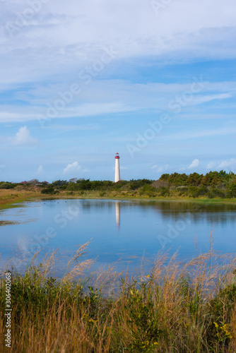 Daytime photo of Cape May Lighthouse in Southern New Jersey