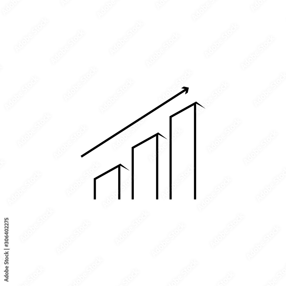 finance arrow vector icon design white background finance arrow vector icon design white background