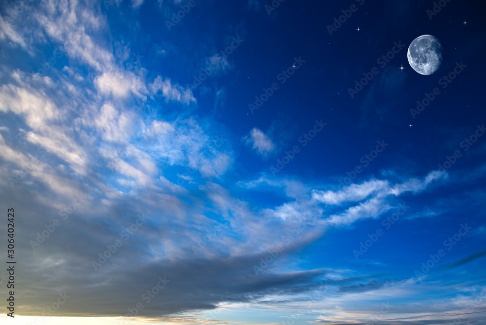 White moon over stormy clouds . Dramatic nature background . Full moon background . landscape . eclipse of the moon White moon over stormy clouds . Dramatic nature background . Full moon background . landscape . eclipse of the moon