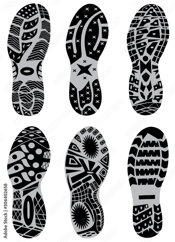 prints of shoes vector illustration prints of shoes vector illustration