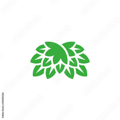 Hop. Logo. Isolated hop on white background